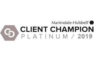 Martindale-Hubbel / Client Champion Platinum 2019 - Badge